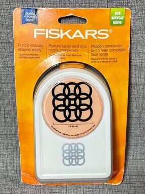 NEW Fiskars Intricate Shape Punch Running In Circles Retired NOS